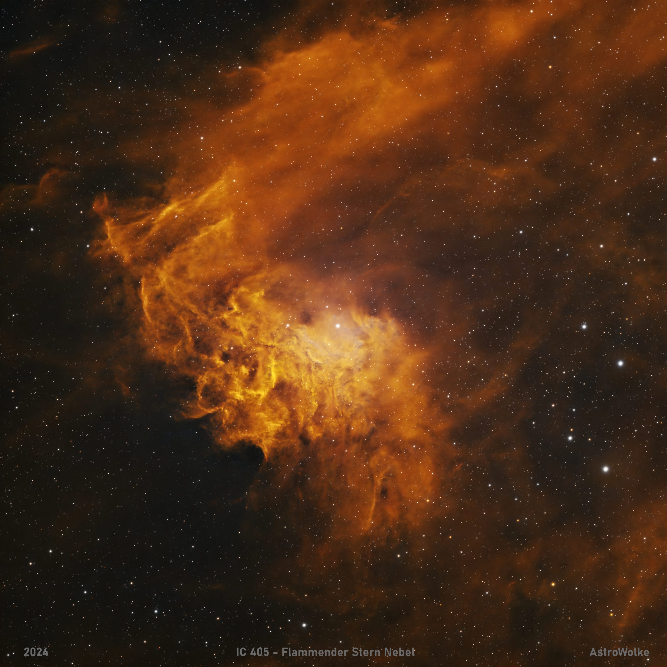 IC 405 – Flammender Stern Nebel